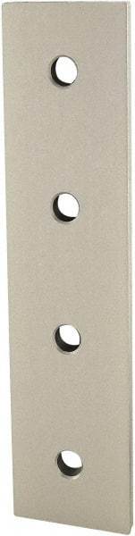 80/20 Inc. - 40mm Wide, Open Shelving 4 Hole Joining Strip - Aluminum, Clear Anodized Finish, 160mm Long, Use with 40 Series & Bolt Kit 75-3422 - Benchmark Tooling