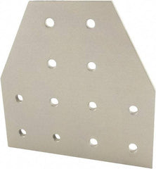 80/20 Inc. - 100mm Wide, Open Shelving Accessory/Component - Aluminum, Clear Anodized Finish, 100mm Long, Use with 25 Series & Bolt Kit 75-3404 - Benchmark Tooling