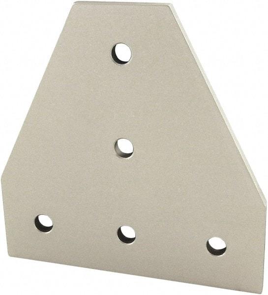 80/20 Inc. - 90mm Wide, Open Shelving Accessory/Component - Aluminum, Clear Anodized Finish, 90mm Long, Use with 30 Series & Bolt Kit 75-3600 - Benchmark Tooling