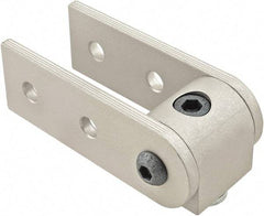 80/20 Inc. - 25mm Wide, Open Shelving 90° Pivot Nub Assembly - Aluminum, Clear Anodized Finish, 75mm Long, Use with 25 Series & Bolt Kit 75-3404 - Benchmark Tooling