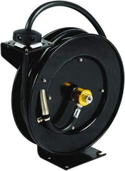 T&S Brass - 35' Spring Retractable Hose Reel - 300 psi, Hose Included - Benchmark Tooling