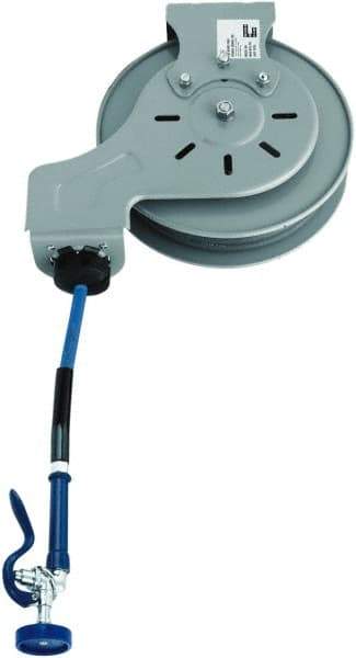 T&S Brass - 15' Spring Retractable Hose Reel - 300 psi, Hose Included - Benchmark Tooling