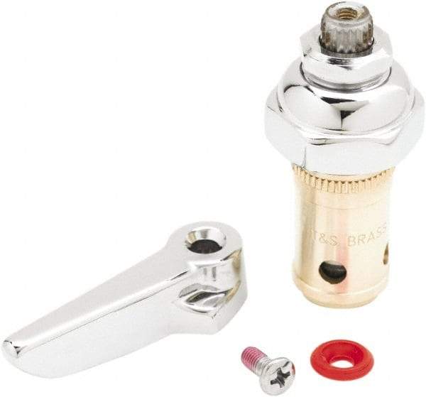 T&S Brass - Right Hand Spindle with Spring Check, Faucet Stem and Cartridge - For Use with Pre-Rinses and Svc. Sink Faucets - Benchmark Tooling