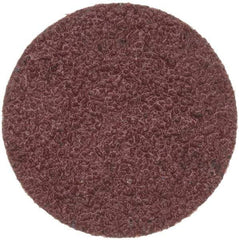 Merit Abrasives - 1" Disc Diam, 60 Grit, Aluminum Oxide Quick Change Disc - Type S Attaching System, Coated, Brown, 40,000 RPM, ALO Series - Benchmark Tooling