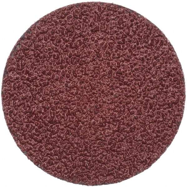 Merit Abrasives - 2" Disc Diam, 36 Grit, Aluminum Oxide Quick Change Disc - Type R Attaching System, Coated, Brown, 30,000 RPM, ALO Series - Benchmark Tooling