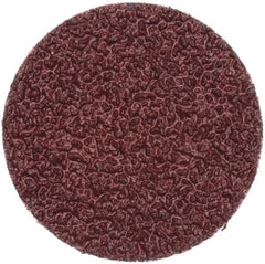 Merit Abrasives - 2" Disc Diam, 24 Grit, Aluminum Oxide Quick Change Disc - Type R Attaching System, Coated, Brown, 30,000 RPM, ALO Series - Benchmark Tooling