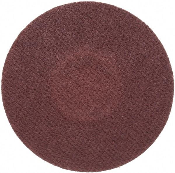 Merit Abrasives - 1-1/2" Disc Diam, 240 Grit, Aluminum Oxide Quick Change Disc - Type R Attaching System, Coated, Brown, 30,000 RPM, ALO Series - Benchmark Tooling