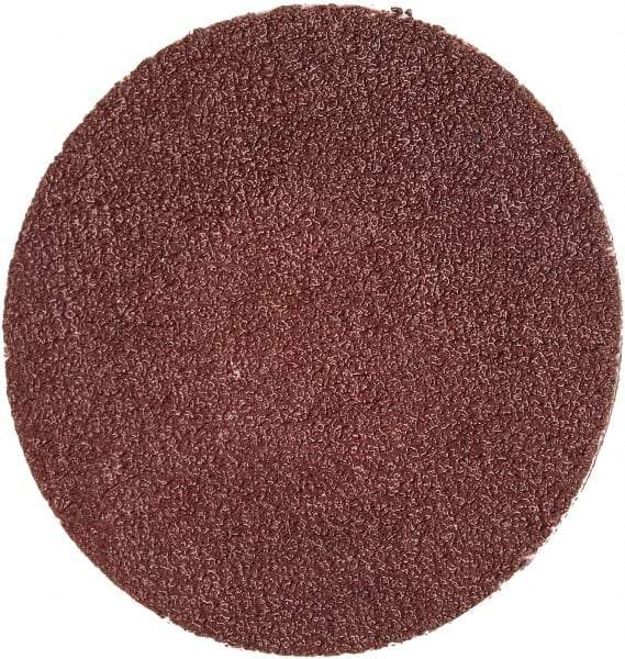 Merit Abrasives - 1-1/2" Disc Diam, 120 Grit, Aluminum Oxide Quick Change Disc - Type R Attaching System, Coated, Brown, 30,000 RPM, ALO Series - Benchmark Tooling