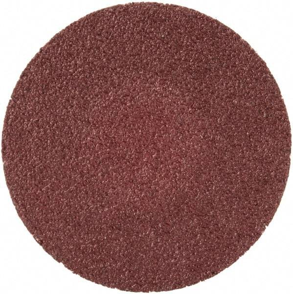 Merit Abrasives - 1-1/2" Disc Diam, 100 Grit, Aluminum Oxide Quick Change Disc - Type R Attaching System, Coated, Brown, 30,000 RPM, ALO Series - Benchmark Tooling