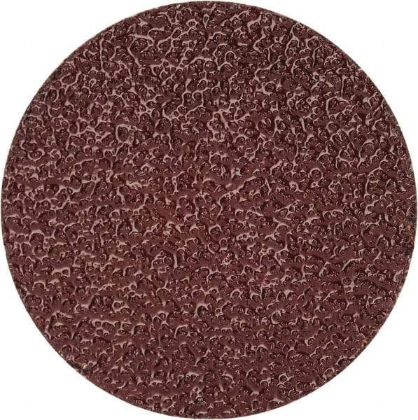 Merit Abrasives - 1-1/2" Disc Diam, 50 Grit, Aluminum Oxide Quick Change Disc - Type R Attaching System, Coated, Brown, 30,000 RPM, ALO Series - Benchmark Tooling