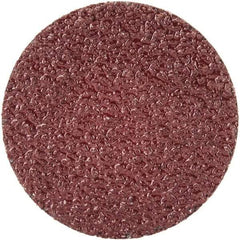 Merit Abrasives - 1-1/2" Disc Diam, 40 Grit, Aluminum Oxide Quick Change Disc - Type R Attaching System, Coated, Brown, 30,000 RPM, ALO Series - Benchmark Tooling