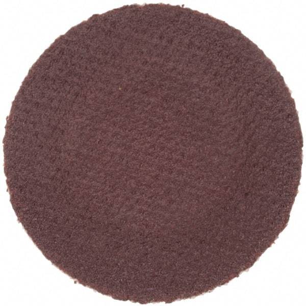 Merit Abrasives - 1" Disc Diam, 320 Grit, Aluminum Oxide Quick Change Disc - Type R Attaching System, Coated, Brown, 40,000 RPM, ALO Series - Benchmark Tooling