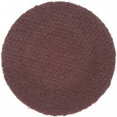 Merit Abrasives - 1" Disc Diam, 320 Grit, Aluminum Oxide Quick Change Disc - Type R Attaching System, Coated, Brown, 40,000 RPM, ALO Series - Benchmark Tooling