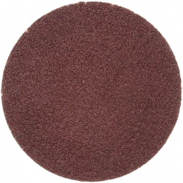 Merit Abrasives - 1" Disc Diam, 120 Grit, Aluminum Oxide Quick Change Disc - Type R Attaching System, Coated, Brown, 40,000 RPM, ALO Series - Benchmark Tooling