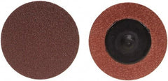 Merit Abrasives - 1" Disc Diam, 24 Grit, Aluminum Oxide Quick Change Disc - Type R Attaching System, Coated, Brown, 40,000 RPM, ALO Series - Benchmark Tooling