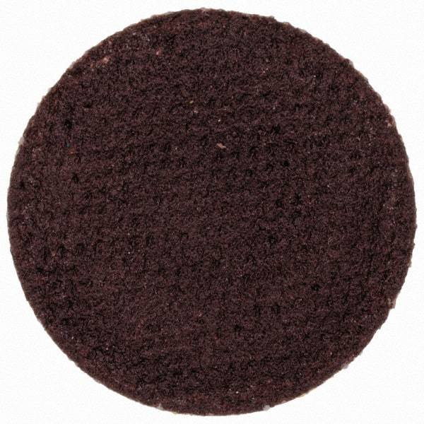 Merit Abrasives - 3/4" Disc Diam, 240 Grit, Aluminum Oxide Quick Change Disc - Type R Attaching System, Coated, Brown, 40,000 RPM, ALO Series - Benchmark Tooling