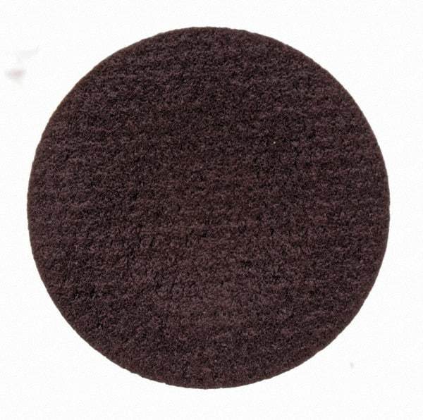 Merit Abrasives - 3/4" Disc Diam, 320 Grit, Aluminum Oxide Quick Change Disc - Type S Attaching System, Coated, Brown, 40,000 RPM, ALO Series - Benchmark Tooling