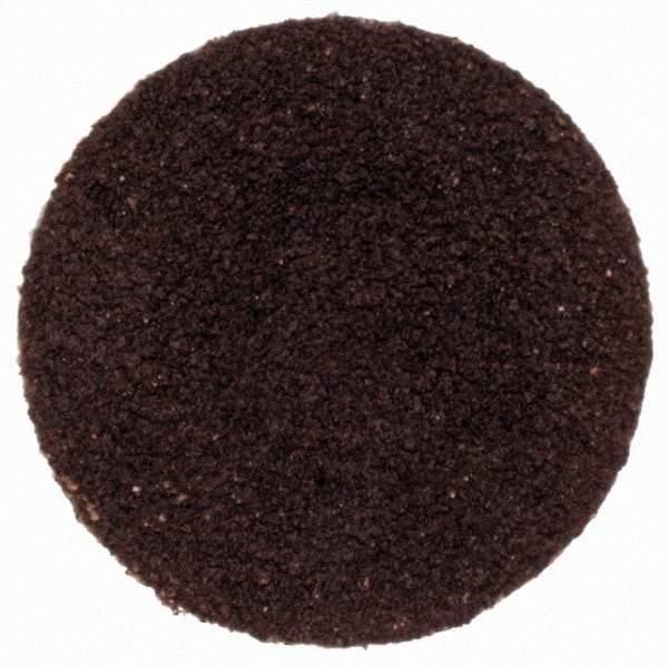 Merit Abrasives - 3/4" Disc Diam, 120 Grit, Aluminum Oxide Quick Change Disc - Type S Attaching System, Coated, Brown, 40,000 RPM, ALO Series - Benchmark Tooling