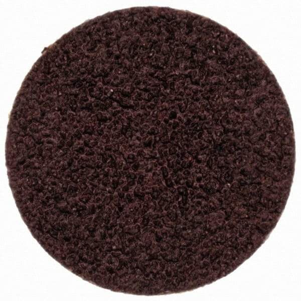 Merit Abrasives - 3/4" Disc Diam, 80 Grit, Aluminum Oxide Quick Change Disc - Type S Attaching System, Coated, Brown, 40,000 RPM, ALO Series - Benchmark Tooling