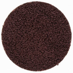 Merit Abrasives - 3/4" Disc Diam, 100 Grit, Aluminum Oxide Quick Change Disc - Type R Attaching System, Coated, Brown, 40,000 RPM, ALO Series - Benchmark Tooling