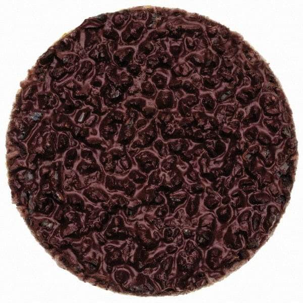 Merit Abrasives - 3/4" Disc Diam, 36 Grit, Aluminum Oxide Quick Change Disc - Type R Attaching System, Coated, Brown, 40,000 RPM, ALO Series - Benchmark Tooling