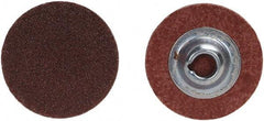 Merit Abrasives - 4" Disc Diam, 120 Grit, Aluminum Oxide Quick Change Disc - Type S Attaching System, Coated, Brown, 12,000 RPM, ALO Series - Benchmark Tooling