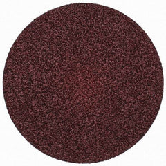Merit Abrasives - 3" Disc Diam, 36 Grit, Aluminum Oxide Quick Change Disc - Type S Attaching System, Coated, Brown, 20,000 RPM, ALO Series - Benchmark Tooling
