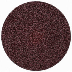 Merit Abrasives - 3" Disc Diam, 24 Grit, Aluminum Oxide Quick Change Disc - Type S Attaching System, Coated, Brown, 20,000 RPM, ALO Series - Benchmark Tooling