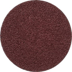Merit Abrasives - 2" Disc Diam, 40 Grit, Aluminum Oxide Quick Change Disc - Type P Attaching System, Coated, Brown, 30,000 RPM, ALO Series - Benchmark Tooling