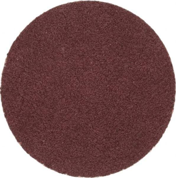 Merit Abrasives - 1-1/2" Disc Diam, 100 Grit, Aluminum Oxide Quick Change Disc - Type P Attaching System, Coated, Brown, 30,000 RPM, ALO Series - Benchmark Tooling