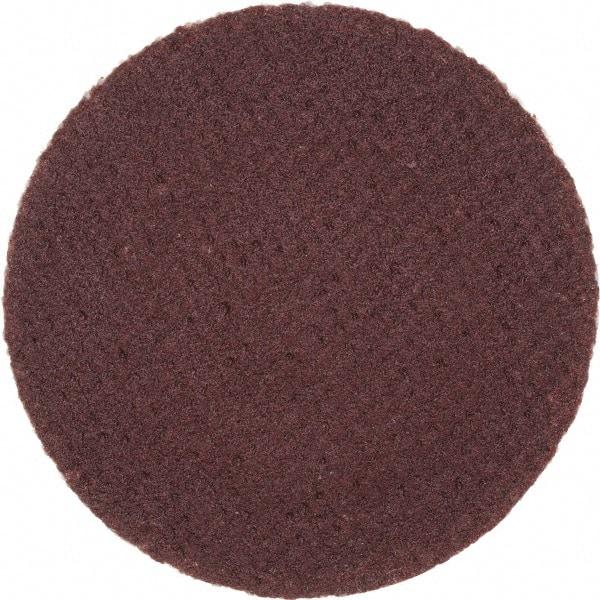 Merit Abrasives - 1" Disc Diam, 320 Grit, Aluminum Oxide Quick Change Disc - Type P Attaching System, Coated, Brown, 40,000 RPM, ALO Series - Benchmark Tooling