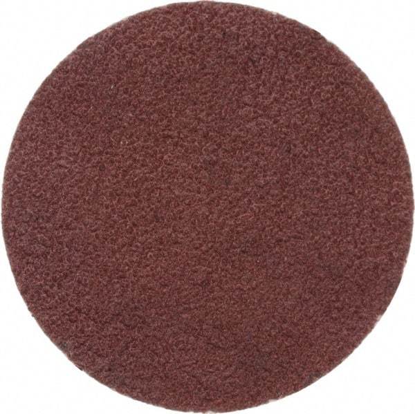 Merit Abrasives - 1" Disc Diam, 120 Grit, Aluminum Oxide Quick Change Disc - Type P Attaching System, Coated, Brown, 40,000 RPM, ALO Series - Benchmark Tooling