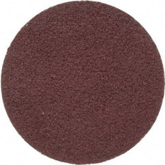 Merit Abrasives - 1" Disc Diam, 100 Grit, Aluminum Oxide Quick Change Disc - Type P Attaching System, Coated, Brown, 40,000 RPM, ALO Series - Benchmark Tooling