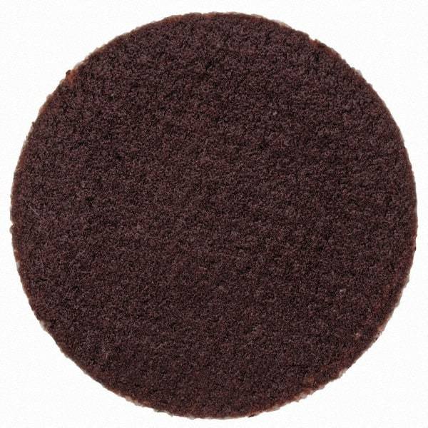 Merit Abrasives - 3/4" Disc Diam, 320 Grit, Aluminum Oxide Quick Change Disc - Type P Attaching System, Coated, Brown, 40,000 RPM, ALO Series - Benchmark Tooling