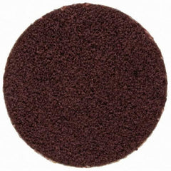 Merit Abrasives - 3/4" Disc Diam, 120 Grit, Aluminum Oxide Quick Change Disc - Type P Attaching System, Coated, Brown, 40,000 RPM, ALO Series - Benchmark Tooling