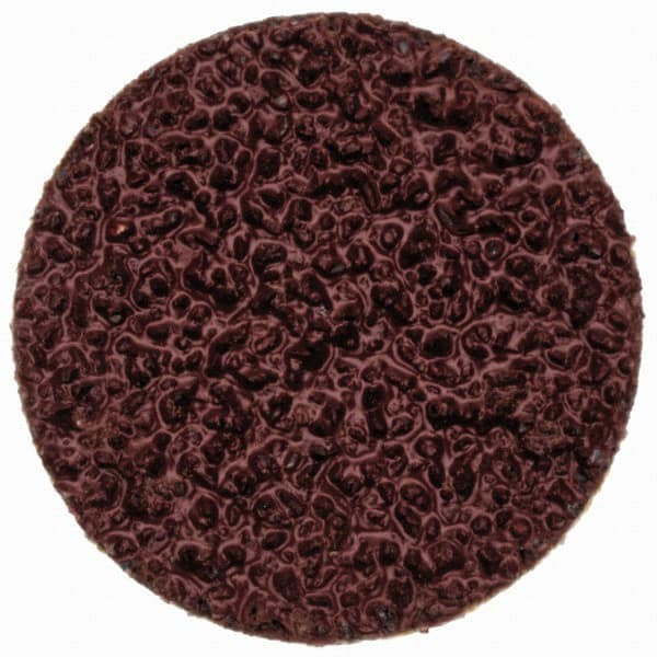 Merit Abrasives - 3/4" Disc Diam, 40 Grit, Aluminum Oxide Quick Change Disc - Type P Attaching System, Coated, Brown, 40,000 RPM, ALO Series - Benchmark Tooling