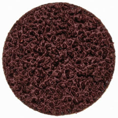 Merit Abrasives - 3/4" Disc Diam, 40 Grit, Aluminum Oxide Quick Change Disc - Type P Attaching System, Coated, Brown, 40,000 RPM, ALO Series - Benchmark Tooling