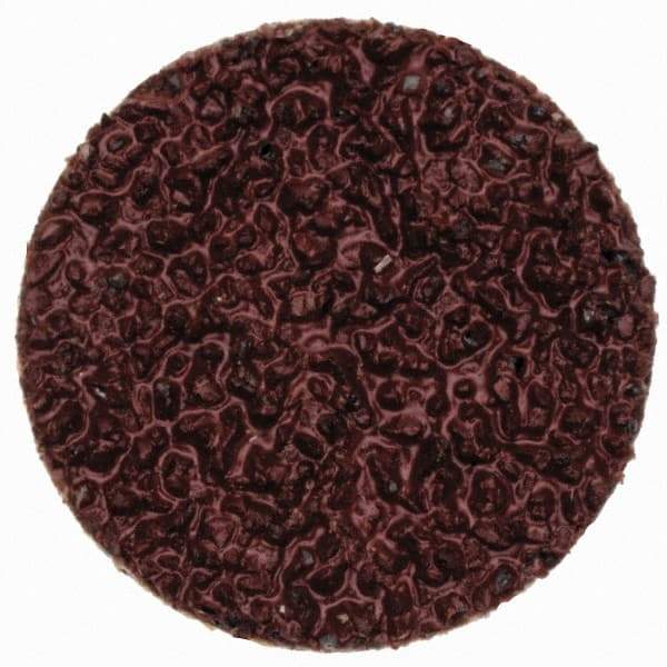 Merit Abrasives - 3/4" Disc Diam, 36 Grit, Aluminum Oxide Quick Change Disc - Type P Attaching System, Coated, Brown, 40,000 RPM, ALO Series - Benchmark Tooling