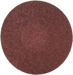 Merit Abrasives - 3" Disc Diam, 80 Grit, Aluminum Oxide Quick Change Disc - Type R Attaching System, Coated, Brown, 20,000 RPM, ALO Series - Benchmark Tooling