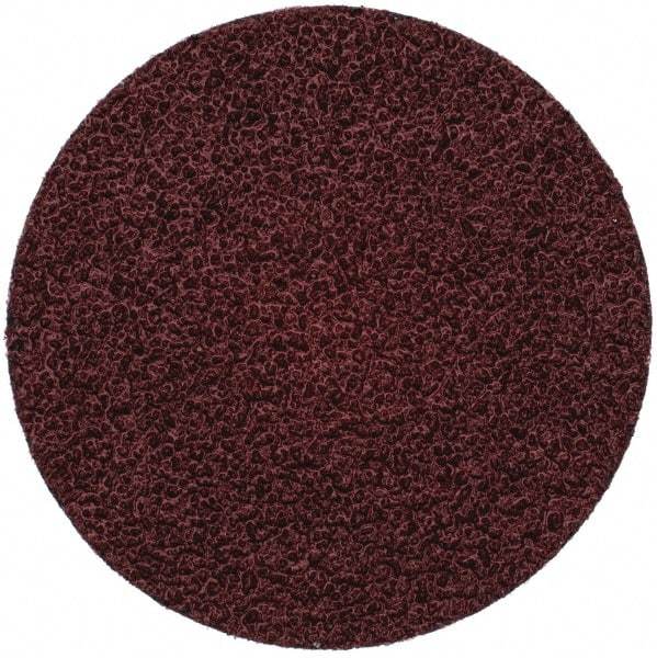 Merit Abrasives - 3" Disc Diam, 36 Grit, Aluminum Oxide Quick Change Disc - Type R Attaching System, Coated, Brown, 20,000 RPM, ALO Series - Benchmark Tooling