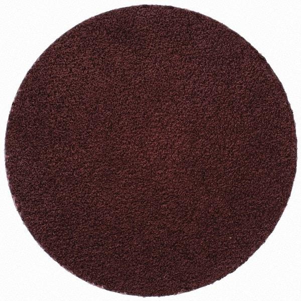 Merit Abrasives - 2" Disc Diam, 100 Grit, Aluminum Oxide Quick Change Disc - Type R Attaching System, Coated, Brown, 30,000 RPM, ALO Series - Benchmark Tooling
