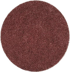 Merit Abrasives - 2" Disc Diam, 60 Grit, Aluminum Oxide Quick Change Disc - Type S Attaching System, Coated, Brown, 30,000 RPM, ALO Series - Benchmark Tooling