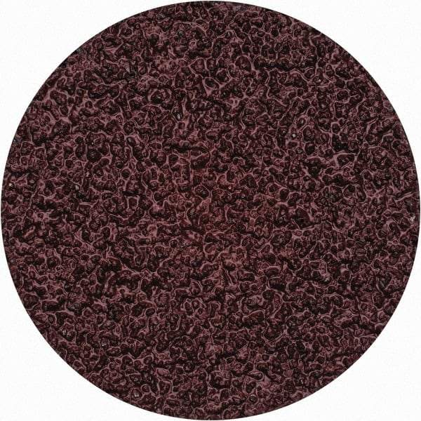 Merit Abrasives - 2" Disc Diam, 36 Grit, Aluminum Oxide Quick Change Disc - Type II Attaching System, Coated, Brown, 30,000 RPM, ALO Series - Benchmark Tooling