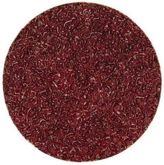 Merit Abrasives - 2" Disc Diam, 24 Grit, Aluminum Oxide Quick Change Disc - Type S Attaching System, Coated, Brown, 30,000 RPM, ALO Series - Benchmark Tooling