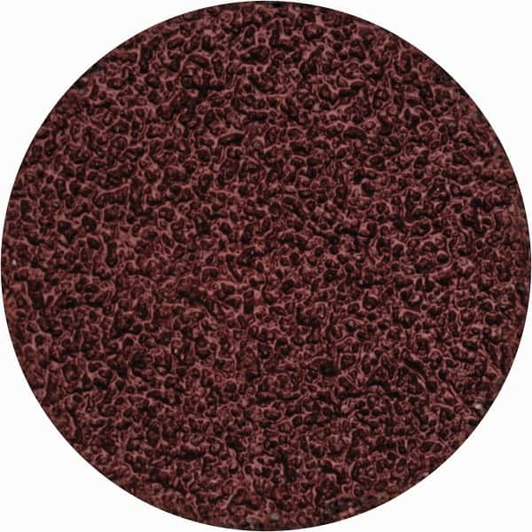 Merit Abrasives - 1-1/2" Disc Diam, 40 Grit, Aluminum Oxide Quick Change Disc - Type S Attaching System, Coated, Brown, 30,000 RPM, ALO Series - Benchmark Tooling