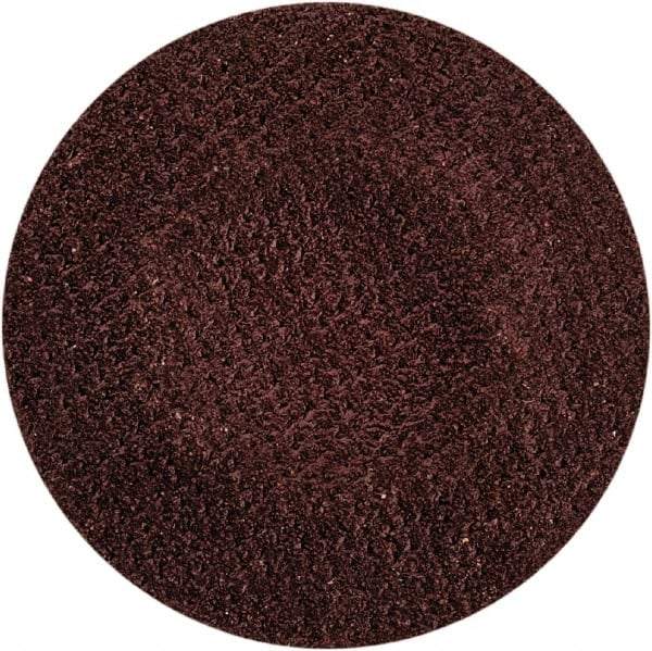 Merit Abrasives - 1" Disc Diam, 240 Grit, Aluminum Oxide Quick Change Disc - Type S Attaching System, Coated, Brown, 40,000 RPM, ALO Series - Benchmark Tooling