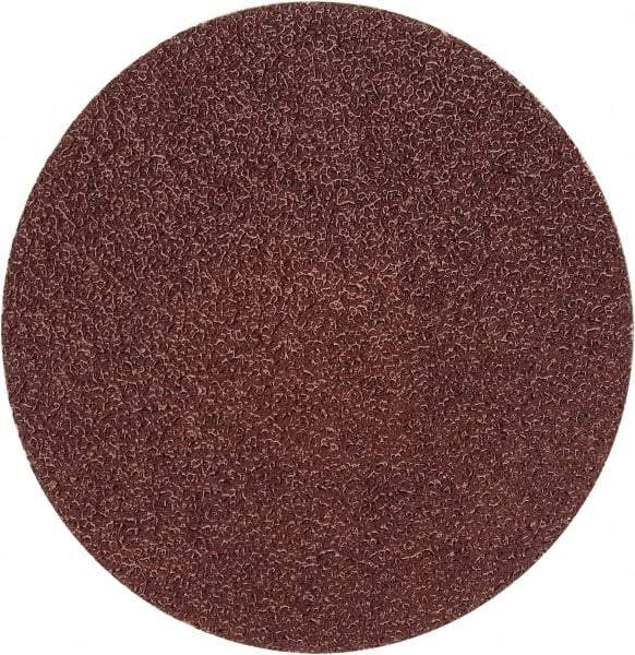 Merit Abrasives - 3" Disc Diam, 50 Grit, Aluminum Oxide Quick Change Disc - Type P Attaching System, Coated, Brown, 20,000 RPM, ALO Series - Benchmark Tooling