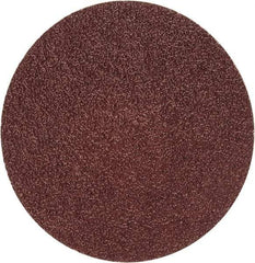 Merit Abrasives - 3" Disc Diam, 50 Grit, Aluminum Oxide Quick Change Disc - Type P Attaching System, Coated, Brown, 20,000 RPM, ALO Series - Benchmark Tooling