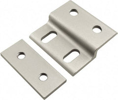 80/20 Inc. - 60mm Wide, Open Shelving Accessory/Component - Aluminum, Clear Anodized Finish, 58mm Long, Use with 30 Series & Bolt Kits 75-3615 & 11-8316 - Benchmark Tooling