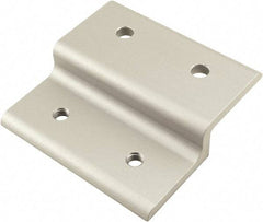 80/20 Inc. - 80mm Wide, Open Shelving Accessory/Component - Aluminum, Clear Anodized Finish, 77mm Long, Use with 40 Series & Bolt Kits 75-3422 & 13-8312 - Benchmark Tooling